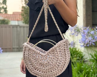 Crochet Bag Pattern • Circular Modern Design (PDF Pattern)