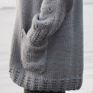KNITTING PATTERNFalling into Comfort-oversized sweater-fomfy sweater-Easy Knit Sweater xs s, m, l, xl, 2x, 3x, 4x whistle and wool image 9