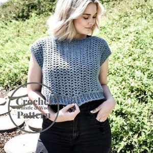 Crochet Crop Top Pattern • The Ballerin, Beginner Friendly (PDF Pattern)