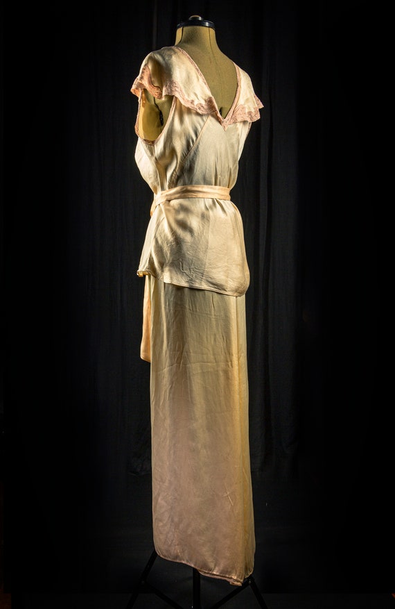 Vintage Pyjama Lingerie Set, Original Art Deco Pe… - image 5
