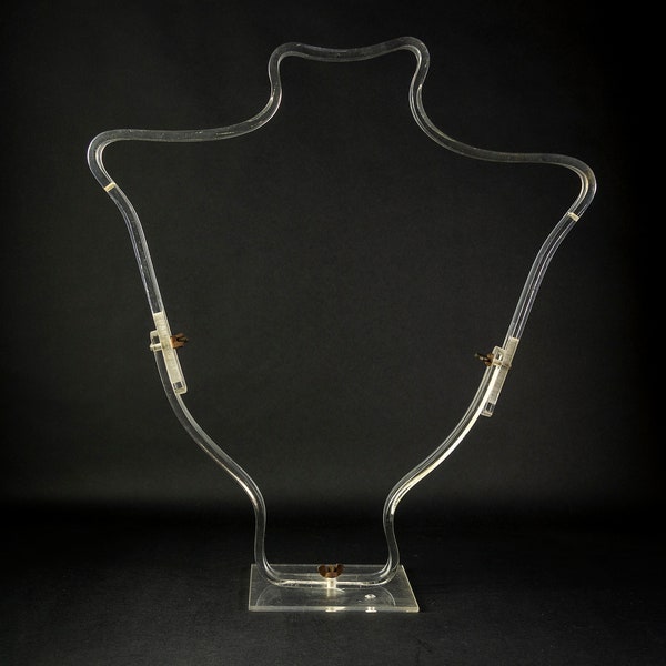 Vintage Lucite Shop Mannequin, Maniquí modernista Art Deco francés original de Rene Herbst para Siegel Mannequin Company...