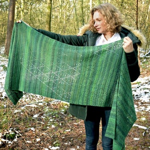 Fresh Leaves Shawl crochet pattern PDF