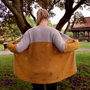 Häkelanleitung: Ahornblatt-Cardigan, Muster-PDF, Häkel-Cardigan, Häkel-Spitzen-Cardigan, Häkel-Ahornblatt, Größe xs, s, m, l, xl, 2xl