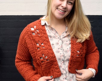 Little Maple Cardi crochet pattern PDF