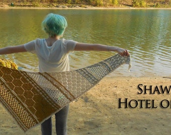 Hotel of Bees crochet shawl pattern PDF