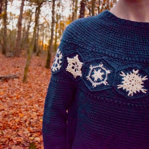 Crochet pattern: Snow Stories Sweater PDF image 7