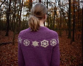 Crochet pattern: Snow Stories Sweater PDF