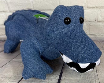 Sweetwater Sam- Custom Memory Crocodile - Personalized Stuffed Animal Keepsake - Memorial Gift for Loved Ones