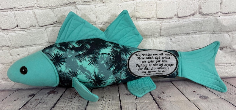 The Harbor Fish – Custom Memory Fish Made From Loved One’s Clothing | Angler Keepsake | Handmade in SC afbeelding 16