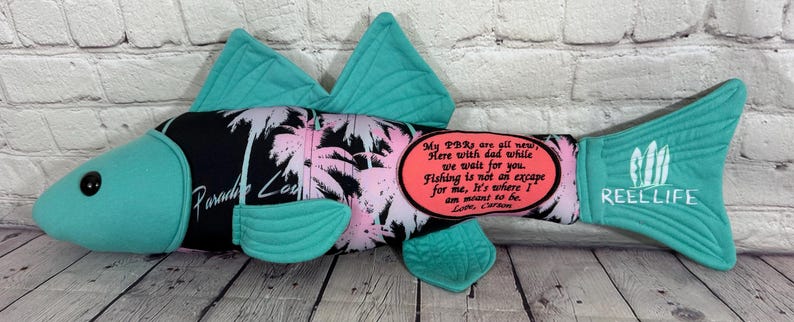 The Harbor Fish – Custom Memory Fish Made From Loved One’s Clothing | Angler Keepsake | Handmade in SC afbeelding 12