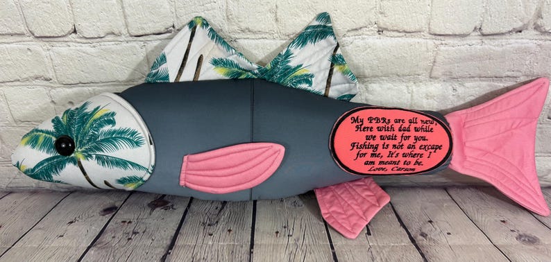 The Harbor Fish – Custom Memory Fish Made From Loved One’s Clothing | Angler Keepsake | Handmade in SC afbeelding 14
