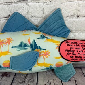 The Harbor Fish – Custom Memory Fish Made From Loved One’s Clothing | Angler Keepsake | Handmade in SC afbeelding 11