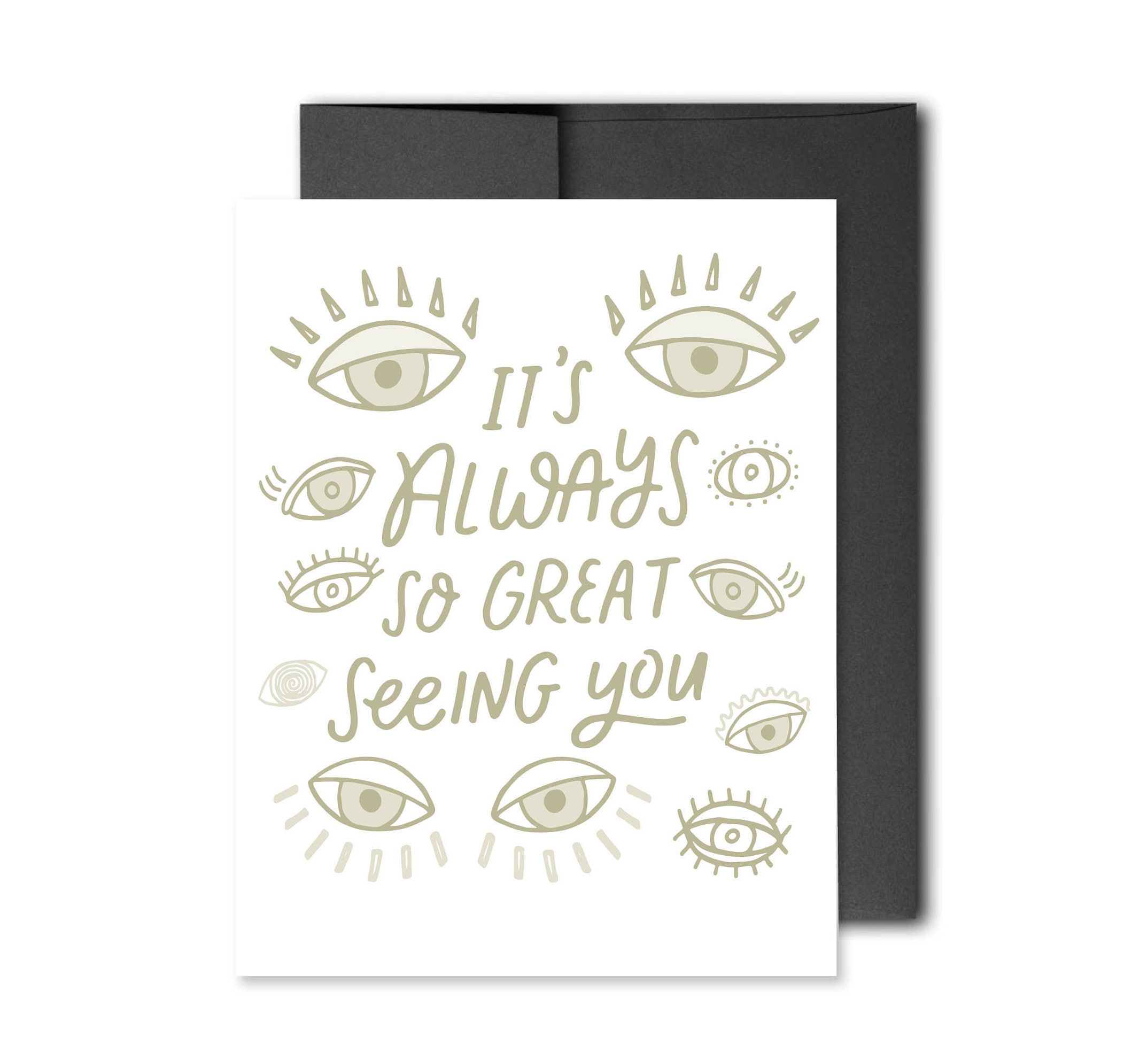 So Great Seeing You Card // Letterpress Card // Card for Etsy 日本