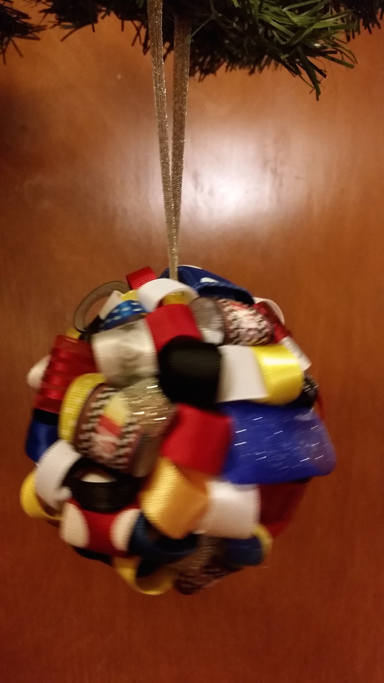 Nascar Ribbon Topiary-style Ornament - Great for the Holidays or a Gift ...