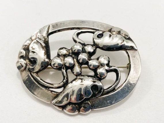 Georg Jensen Silver brooch number 101 Denmark - image 1