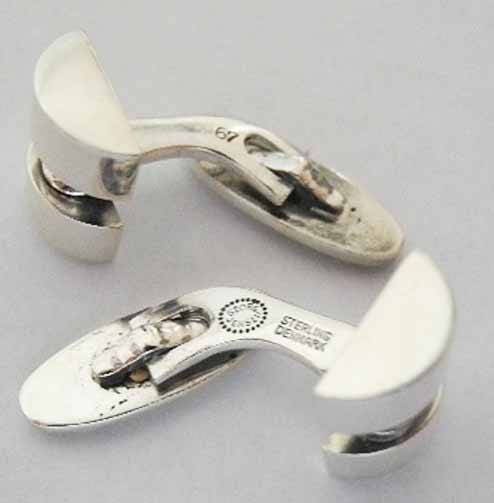 ジョージ ジェンセン スターリング カフスボタン #67 デンマーク