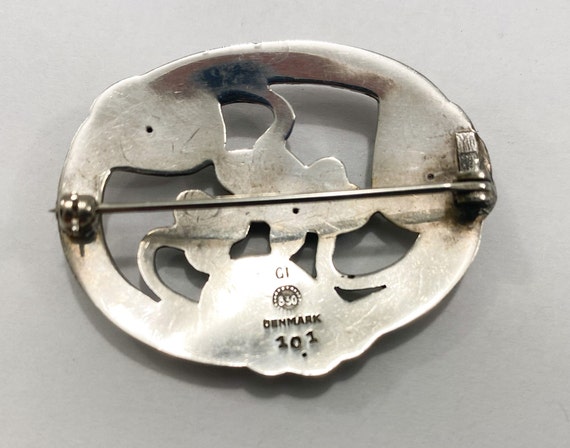 Georg Jensen Silver brooch number 101 Denmark - image 4