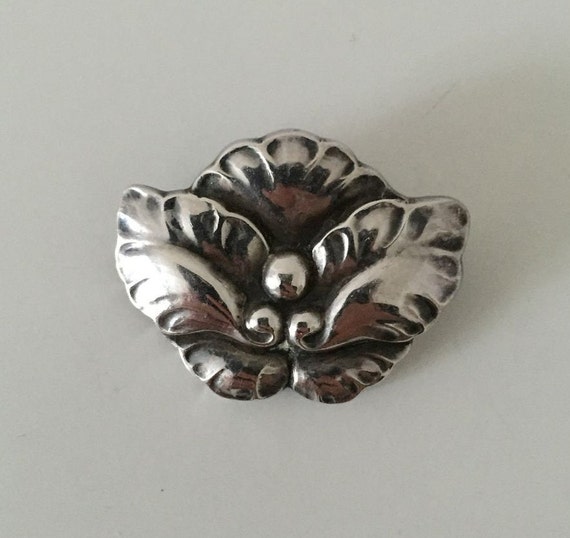 Georg Jensen Sterling brooch number 71 Denmark - image 2