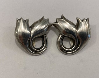 Georg Jensen Sterling earrings number 100B Denmark