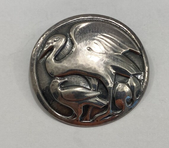 Georg Jensen Old 830 Silver Brooch Number 167 Denmark NEW PRICE 