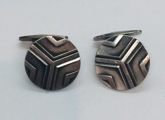 ジョージ ジェンセン スターリング カフスボタン 番号 60A