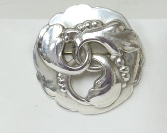 Georg Jensen Sterling Brooch Pin number 20  Denmark