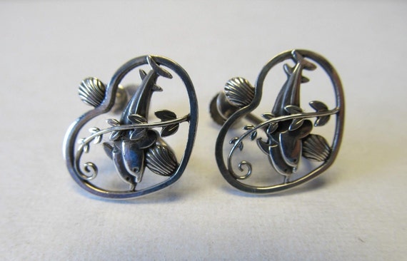 Georg Jensen Sterling earrings number 101 Denmark… - image 1