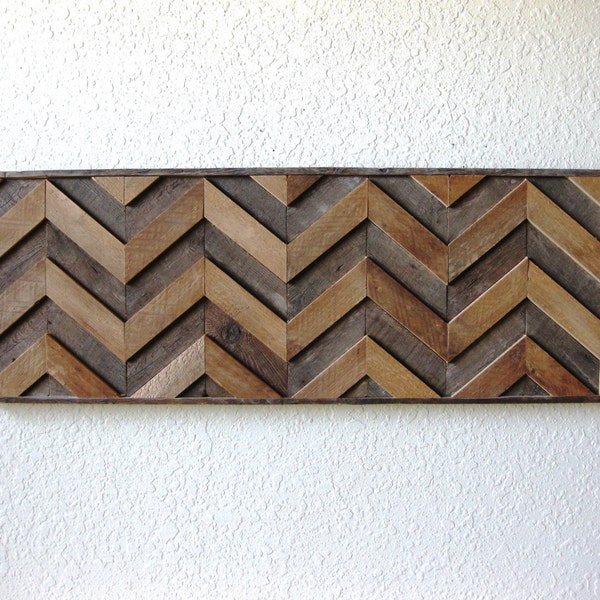 ON SALE - Reclaimed Barn Wood Rustic Chevron, Abstract Wall Art, Contemporary Simplicity, Rustic Elegance ~ Chevron Wall Art