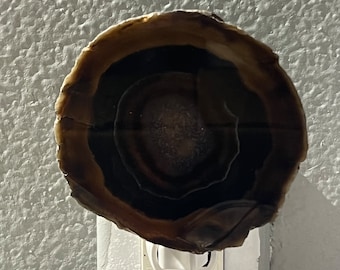 Agate Night Light Geode Night Light - Agate Slice Light - Bedroom Night Light