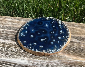 Agate Slice Coaster - Authentic Brazilian Agate Geode slices - Individual Pieces