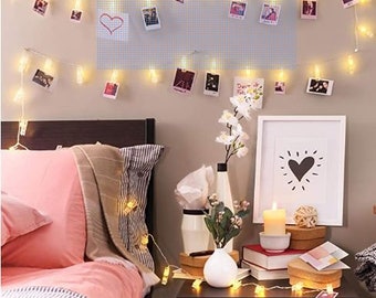 20 LED Clip Twinkle Lights - 9ft in Length - Photo clip lights