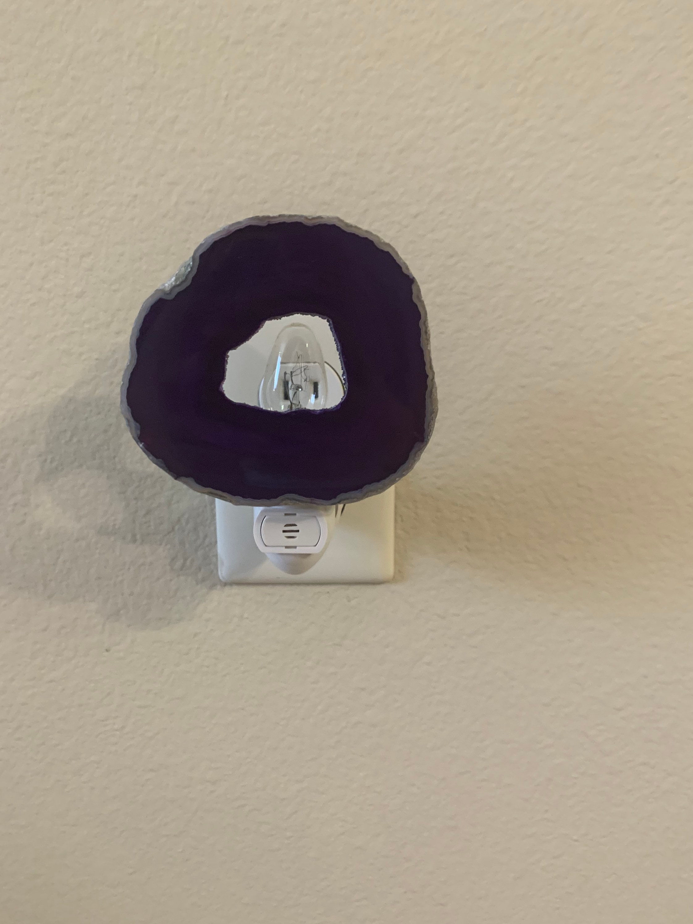 Swivel Agate Night Light Geode Night Light - Agate Slice Light ...
