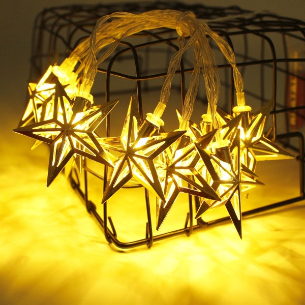 20 LED Star Twinkle Lights - 9ft in Length