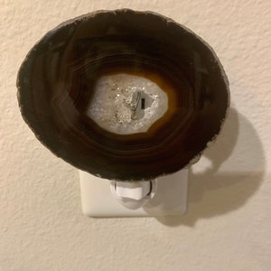 Agate Night Light Geode Night Light Agate Slice Light Bedroom Night Light image 8