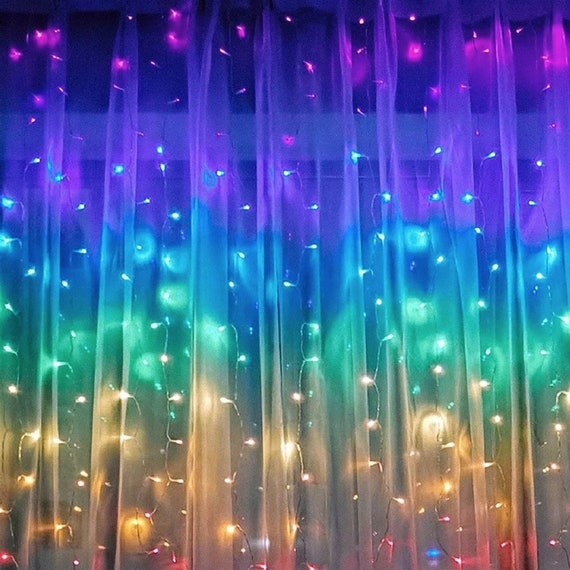 LED Rainbow Fairy Lights Copper Wire Etsy