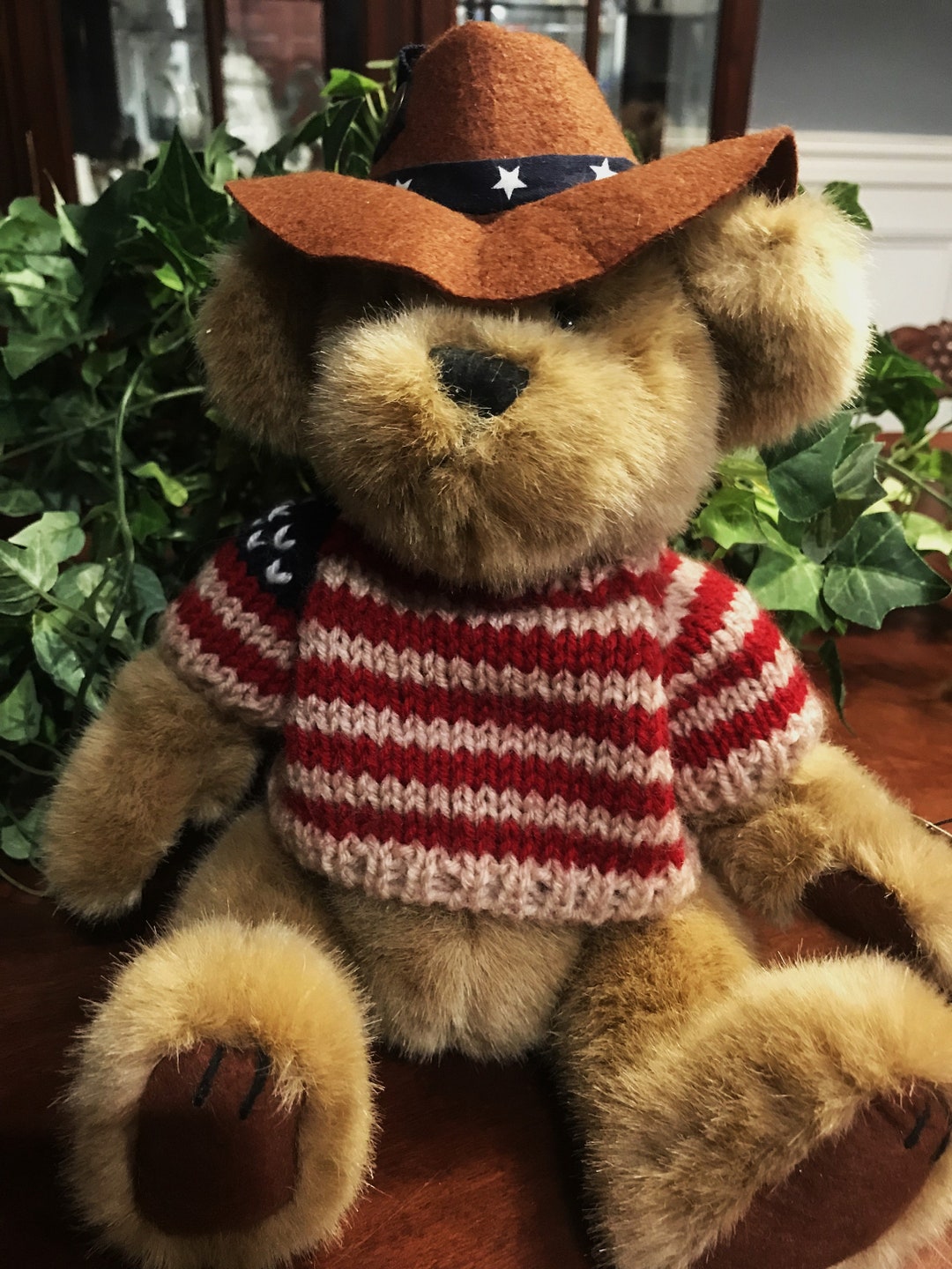 Brass Button Bears, 1990s Collectible Bears, Pickford Bears, Cody With