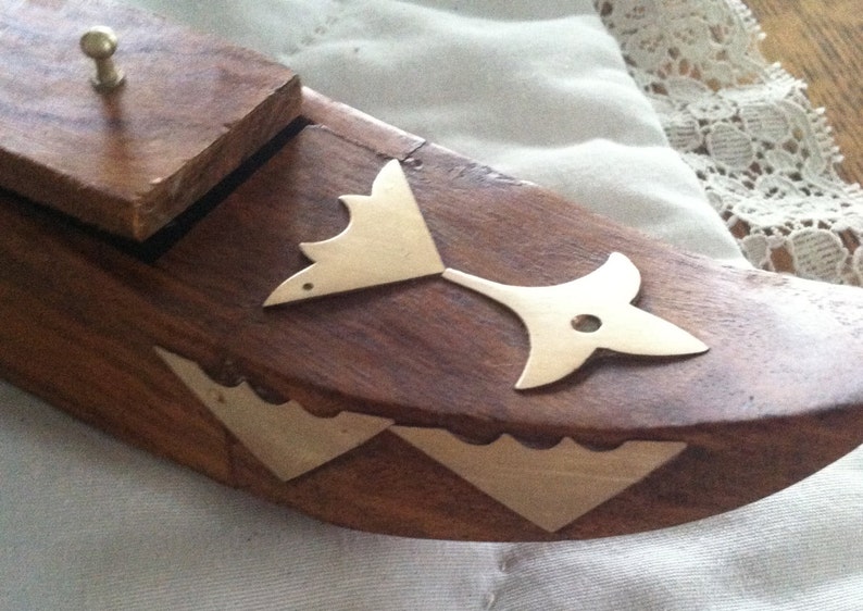 Incense Burner Wood and Brass Incense Holder Incense Holder Made in India Incense Holder