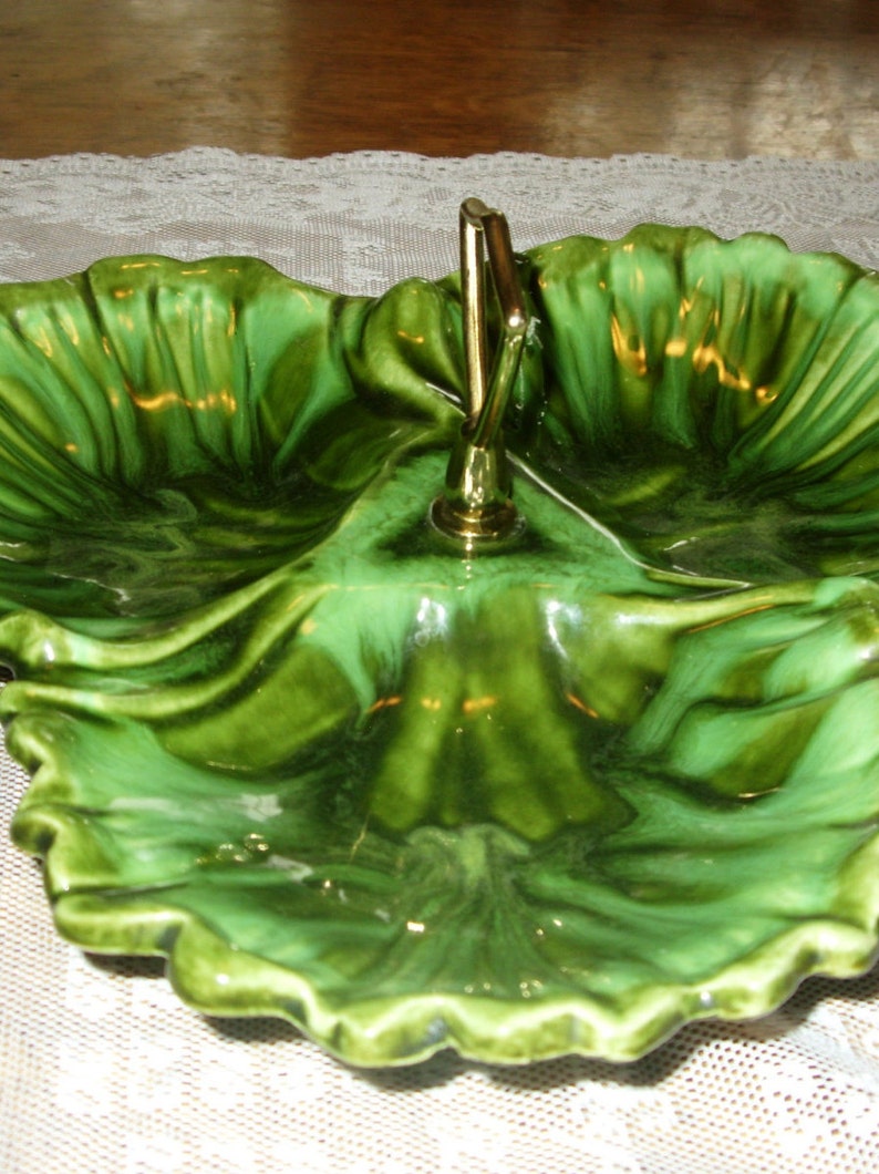 Deforest Pottery Relish Dish, California Pottery, Relish Dish, Retro