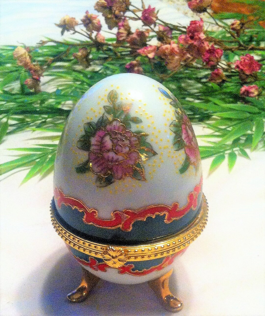 Hand Painted Porcelain Eggs Ceramic Eggs Porcelain Egg Etsy