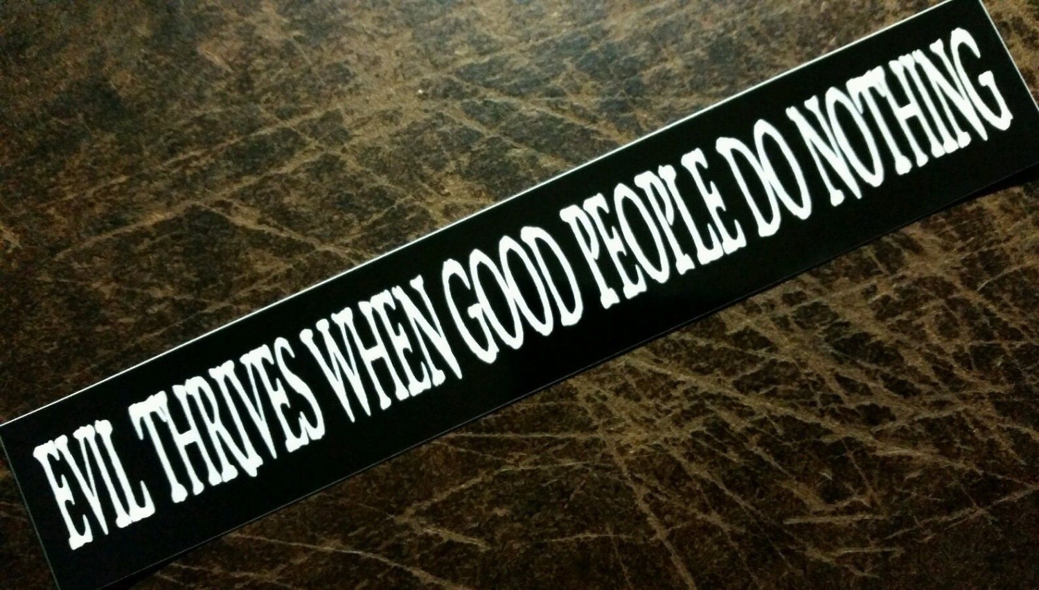 Evil Thrives When Good People Do Nothing Etsy