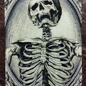 Carte de mort, carte de tarot, carte de tête de mort, aimant de carte de mort