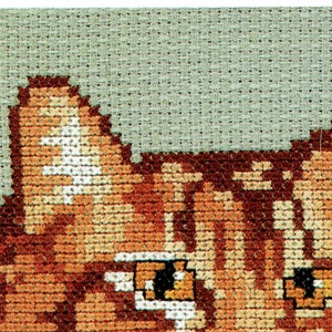 Counted Cross Stitch Content Cat Pattern Instant Download PDF Pattern Cat Cross Stitch Pattern image 5