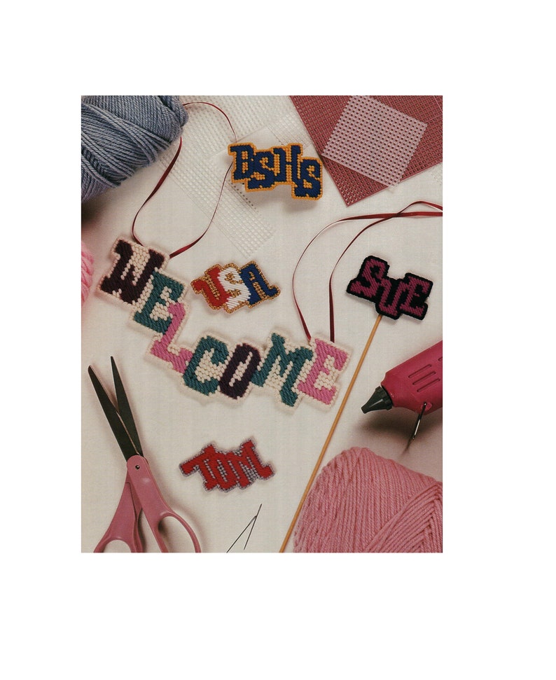 Plastic Canvas Alphabet Pattern Instant Download PDF Pattern Etsy