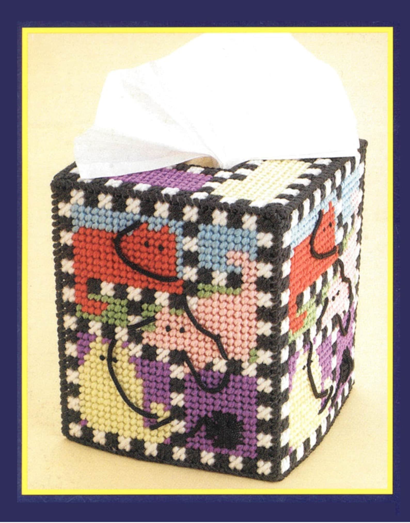 Plastic Canvas Cat Tissue Box Cover Pattern PDF Plastic Canvas Pattern