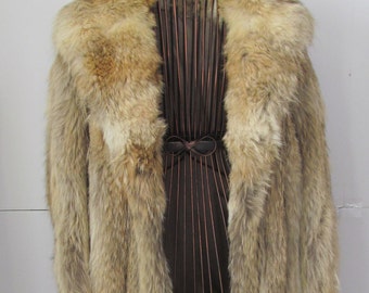 Luxurious Fur Jacket Classy Full Length Fur Jacket Red Fox Long Coat Luxurious Vintage Genuine Fox Fur Jacket COUTURE DESIGN Hollywood Glam