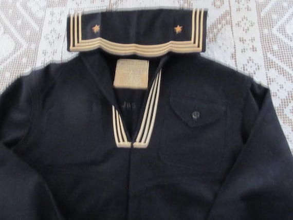 USA Navy Naval Clothing Factory Jacket Wool Jacke… - image 5