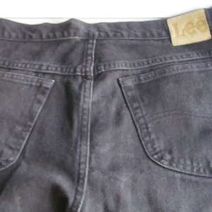 Vintage Lee Jeans 38x34 Mens Jeans Black Jeans High Waisted Jeans 38 x 34 Mens Black Jeans