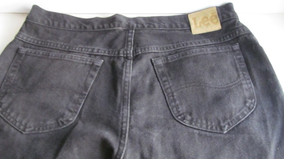 Vintage Lee Jeans 38x34 Mens Jeans Black Jeans Hi… - image 1