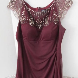 Dessy DRESS cabernet size 16 3060 RRP 200.00 Ballgown Prom Cruise Special Event Wedding Guest Bridesmaid Etsy