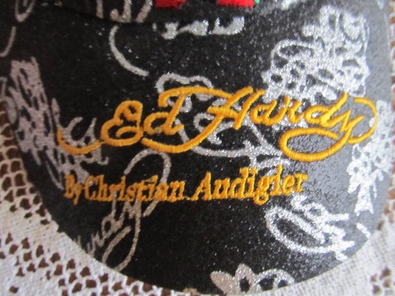 VTG Dragon Tattoo Ed Hardy Trucker Hat Vintage Ed… - image 4